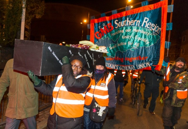Wandsworth 'funeral' demo against cuts to Meals on Wheels