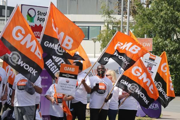 GMB members vote for strike action at Frimley Health NHS Trust