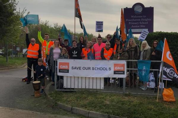 Support staff at Peacehaven school strike over threat of academisation