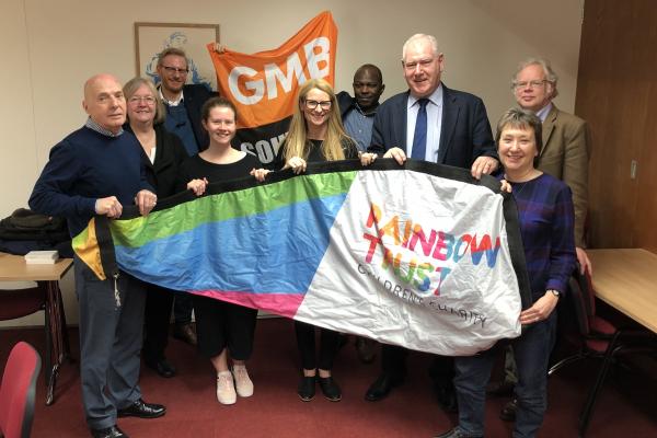 GMB Southern donate to Rainbow Trust