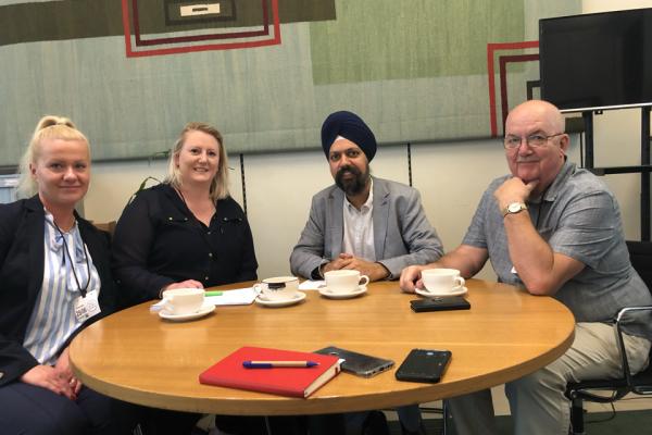 GMB meet Tan Dhesi MP to discuss Frimley Health Trust plans for outsourcing jobs