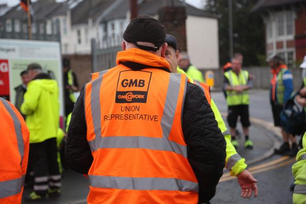 Mass demonstration and bin lorry 'drive by' in Brighton as 'GMB Three' appear in court
